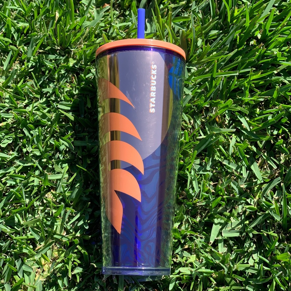 NWT Starbucks Palm Leaves Rose Gold Tumbler- 24oz